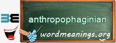 WordMeaning blackboard for anthropophaginian